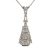 Geometry in Motion: A Platinum Art Deco Diamond Pendant, circa 1920